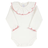 Body In Caldo Cotone Con Collo Rouche Neonata CONDOR 54448
