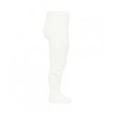 Glatt rechts gestrickte Strumpfhose mit Bommeln aus warmer Baumwolle für Neugeborene CONDOR 2192