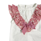 Komplette Bluse mit Baumwoll-Culottes für Neugeborene Valentina Bebes KTM4