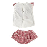 Komplette Bluse mit Baumwoll-Culottes für Neugeborene Valentina Bebes KTM4