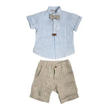 Completo Elegante In Lino Neonato LA SARTORIA DEI PICCOLI L132