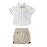 Completo Elegante In Lino Neonato LA SARTORIA DEI PICCOLI L138