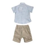 Completo Elegante In Lino Neonato LA SARTORIA DEI PICCOLI L132