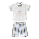 Completo Elegante In Lino Neonato LA SARTORIA DEI PICCOLI L134