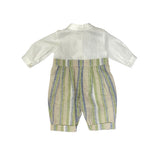 Baby Linen Romper Striped Pattern NINNAOH E22214