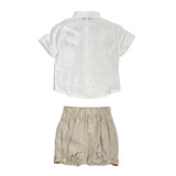 Completo Elegante In Lino Neonato LA SARTORIA DEI PICCOLI L138