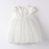 Abito Elegante Mezza Manica In Tulle Glitter Bambina SARABANDA 8259