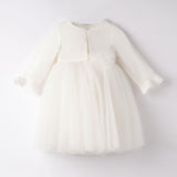 Abito Elegante In Tulle Con Coprispalle Neonata SARABANDA 8265