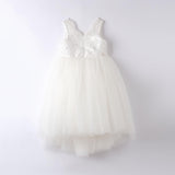 Abito Elegante In Pizzo E Tulle Bambina SARABANDA 8461