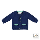 Cardigan In filo Neonato Minibanda I681 - MINIBANDA - LuxuryKids