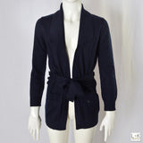 Cardigan In Misto Lana Blu Bambina Take Two M02534 - TAKE TWO - LuxuryKids