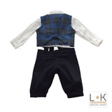 Completo 4 Pezzi Elegante Blu Neonato Bufi 9773A - BUFI - LuxuryKids