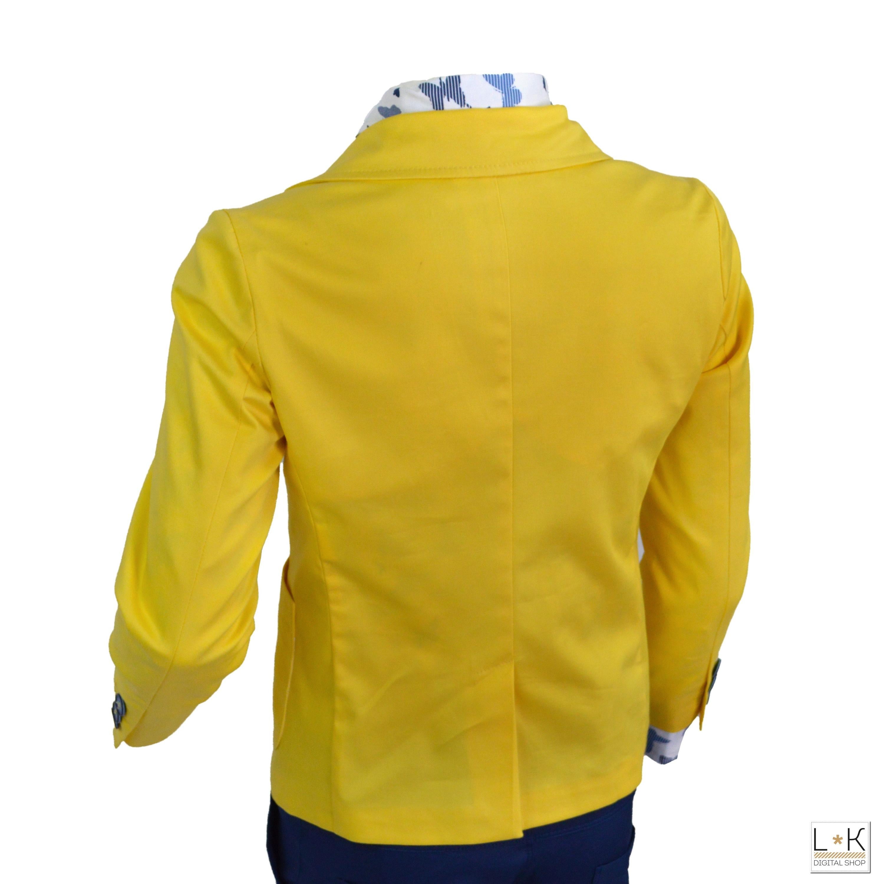 Completo 5 Pezzi Elegante Bambino Giallo Senape Bufi M10048G1 - BUFI - LuxuryKids