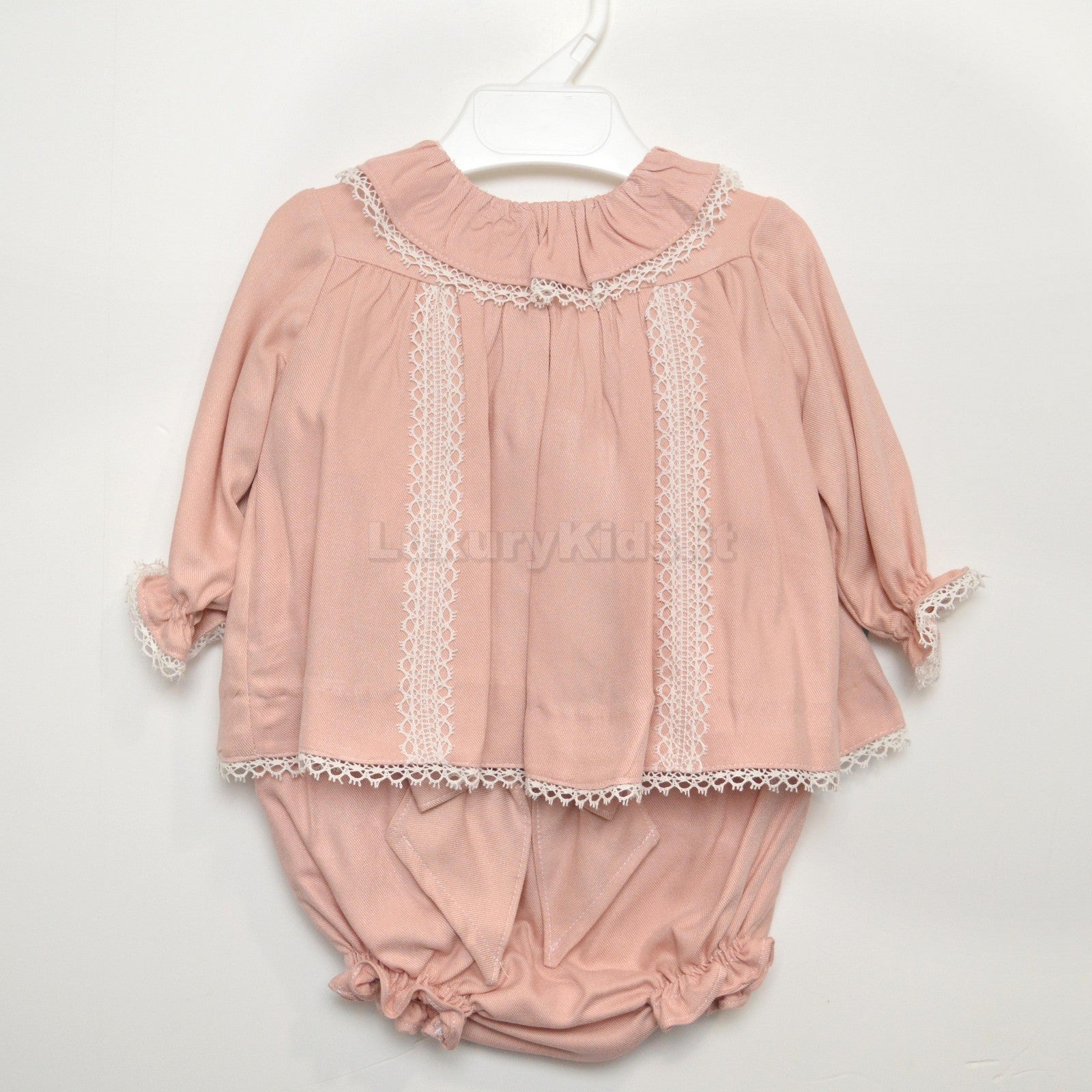 Completo Blusa con culotte elegante chic Rosa antico  Neonata TARTALETA A3724 - TARTALETA - LuxuryKids