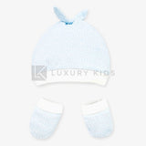 Completo Cappello E Manopole In Cotone Per Neonati Mayoral 9677 - MAYORAL - LuxuryKids