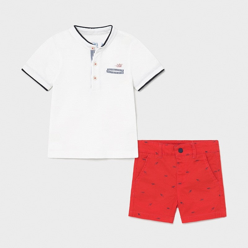Completo Con Bermuda E Polo Coreana Neonato MAYORAL 1253 - MAYORAL - LuxuryKids