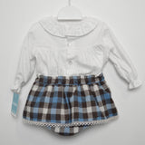 Completo con culotte a quadretti elegante Neonata TARTALETA A3309 - TARTALETA - LuxuryKids
