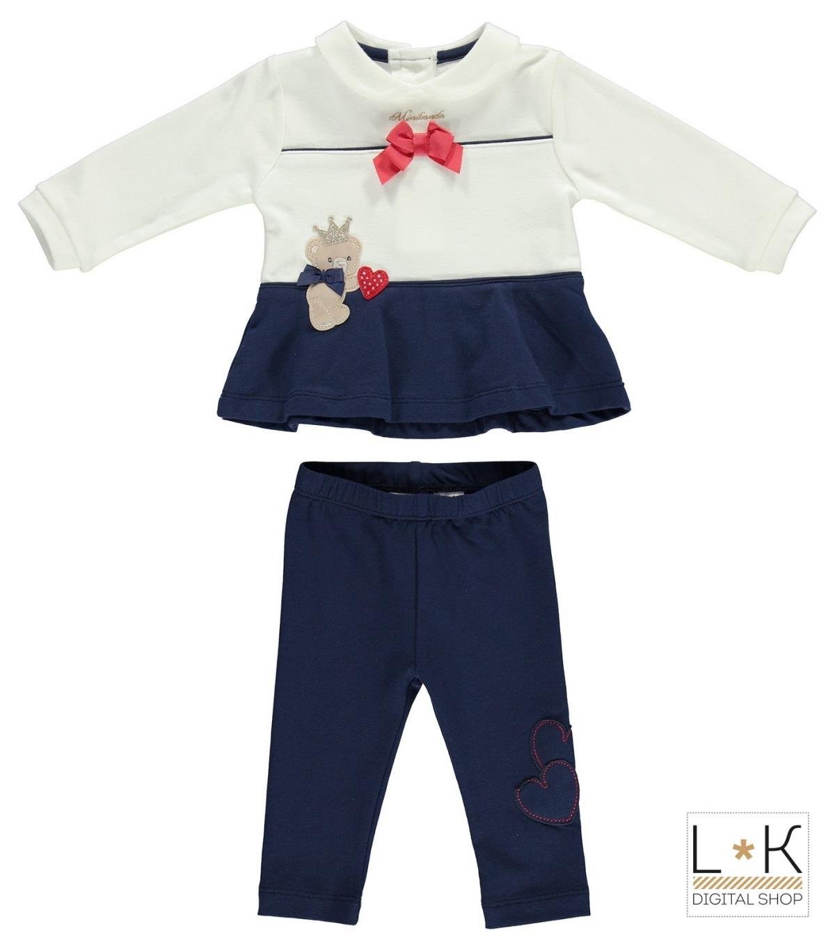 COMPLETO CON LEGGINGS NEONATA - MINIBANDA - LuxuryKids