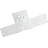 Completo Lenzuola Carrozzina in Cotone Bianco Con Cuori Beige Neonati MINIBANDA 2339 - MINIBANDA - LuxuryKids