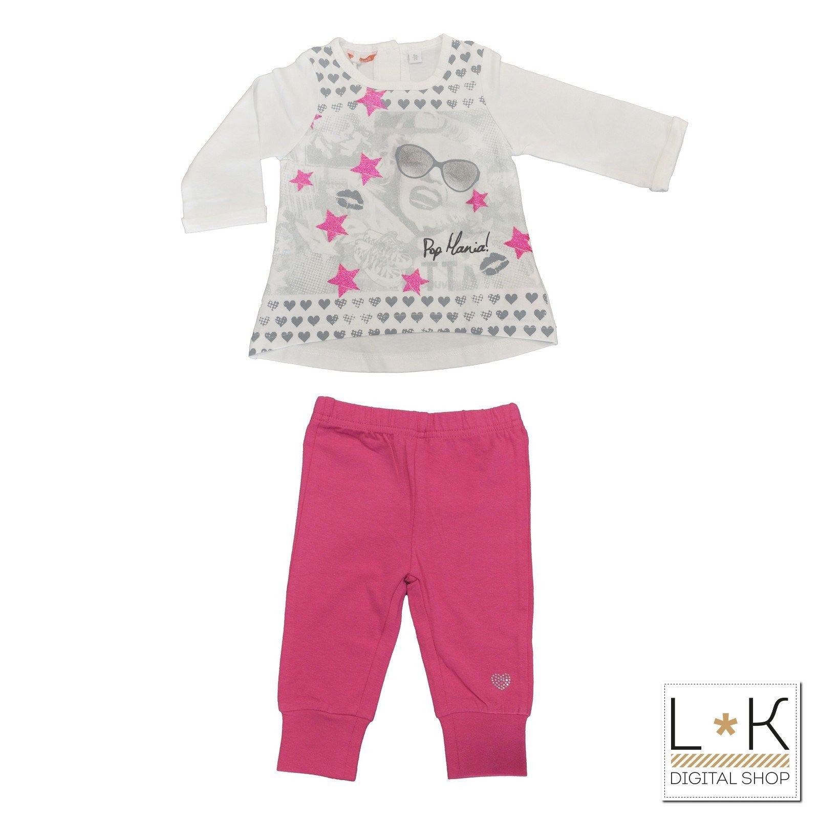 Completo Maxi Maglia con Leggins Neonata Sarabanda M731 - SARABANDA - LuxuryKids