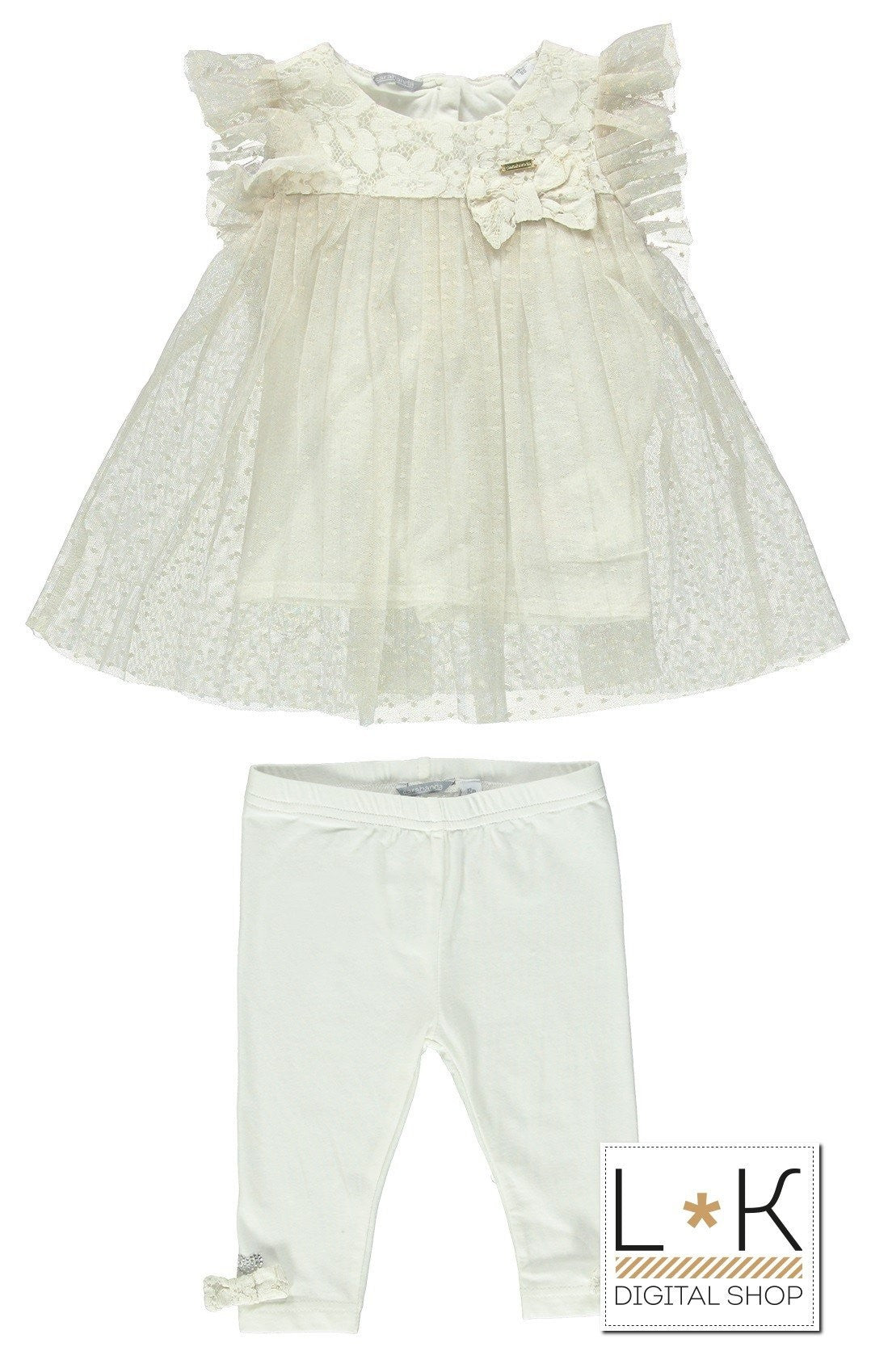 Completo Maxi Maglia con Leggins Neonata Sarabanda U580 - SARABANDA - LuxuryKids