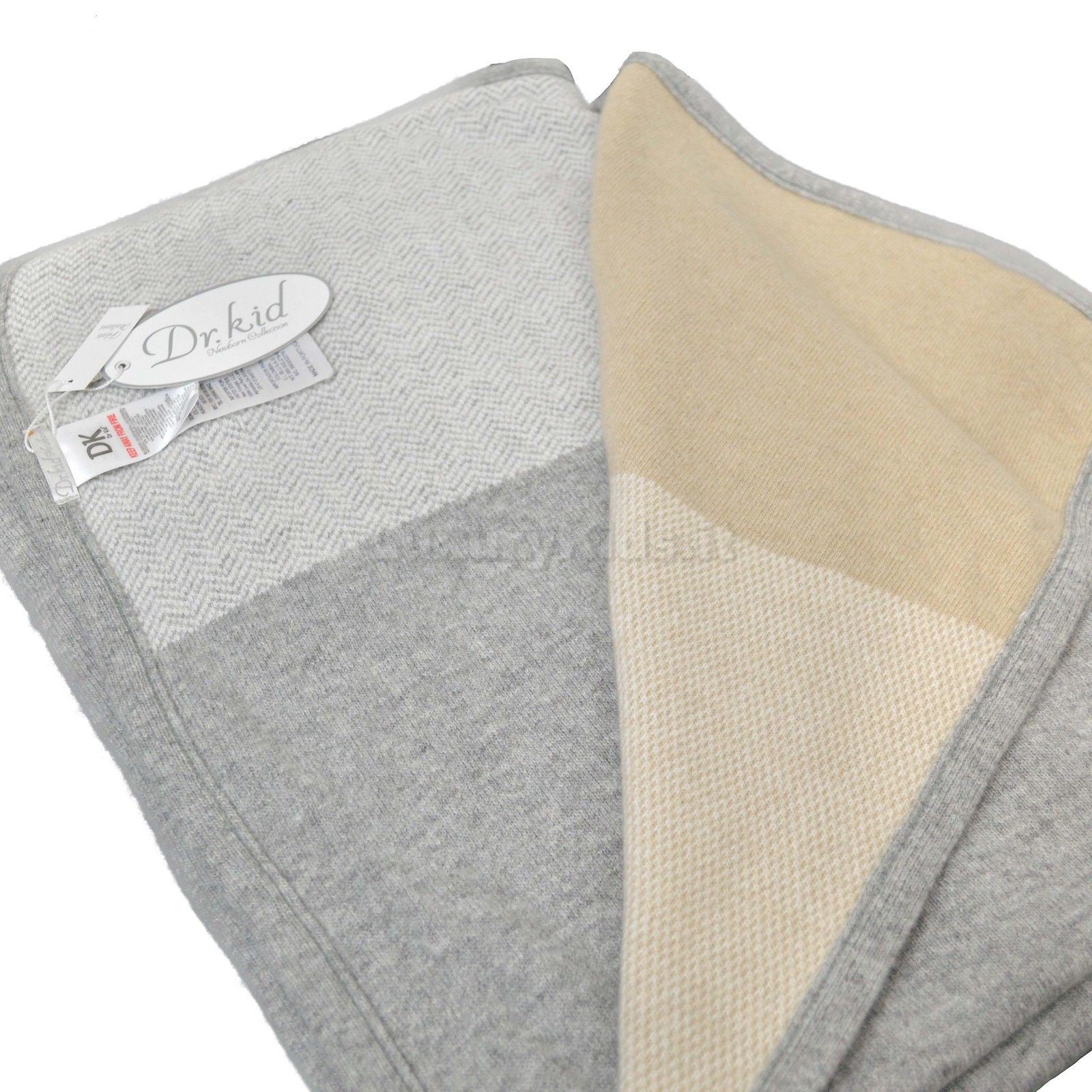 Coperta Corredino Reversibile Grigio con Fantasia Aereoplanino Neonato Dr.Kids 147 - DR.KID - LuxuryKids