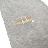 Coperta Corredino Reversibile Grigio con Fantasia Aereoplanino Neonato Dr.Kids 147 - DR.KID - LuxuryKids