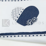 Coperta Imbottita Sfoderabile In Cotone Con Inserti In Denim Neonata LA SARTORIA DEI PICCOLI LC752 - LA SARTORIA DEI PICCOLI - LuxuryKids