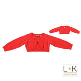 Coprispalle in Misto Lana Rosso Bambina Sarabanda N405R - SARABANDA - LuxuryKids