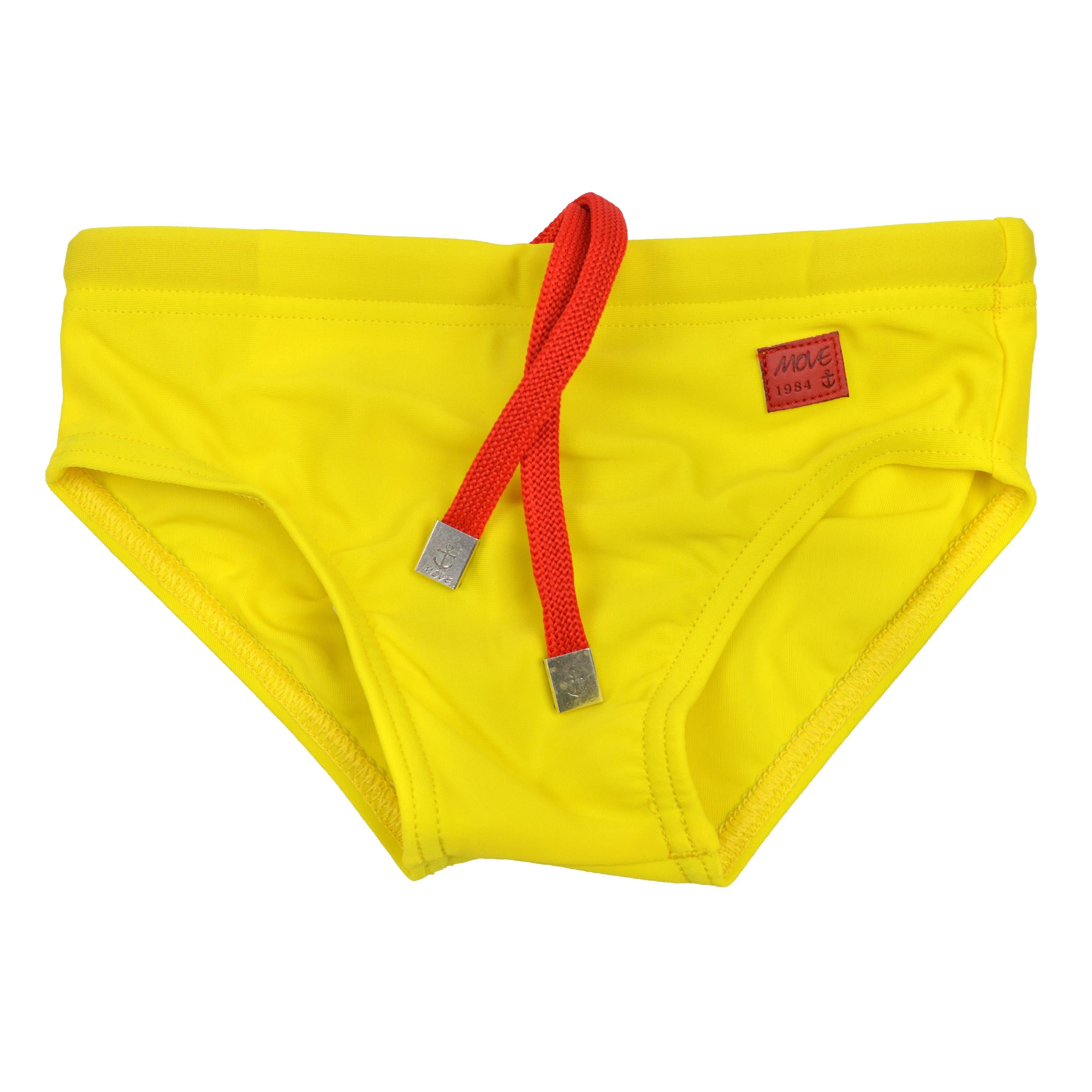 Costume Slip Giallo in Tinta Unita Bambino Move 210 - MOVE - LuxuryKids