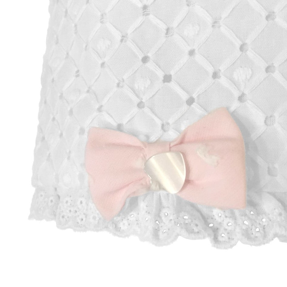 Cuffia Con Pizzo Bianco Neonata Ninnaoh E1851 - NINNAOH - LuxuryKids