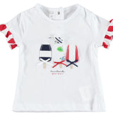 Estiva t-shirt 100% cotone per neonata 18 e 24 mesi Minibanda W751 - MINIBANDA - LuxuryKids