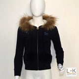 Felpa  con Cappuccio e Zip Bambina Blu Fix Design FC1004 - FIX DESIGN - LuxuryKids