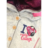 Felpa con Cappuccio Bambina Grigio Sarabanda F400 - SARABANDA - LuxuryKids