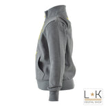 Felpa con Zip Grigio Bambino Polo Assn 47130-GREY - POLO ASSN - LuxuryKids