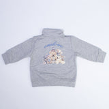 Felpa in Caldo Cotone Con Zip Grigio Neonata One Love 305F200 - ONE LOVE - LuxuryKids