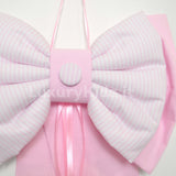 Fiocco Nascita Artigianale con Righe Rosa Per Neonata Handmade FIOCCOR - HANDMADE - LuxuryKids