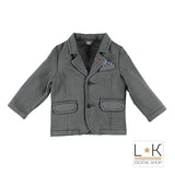 Giacca Casual in Felpa Neonato Grigio Sarabanda L131 - SARABANDA - LuxuryKids