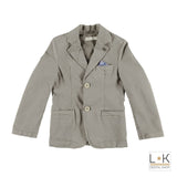 Giacca Elegante con Micro Fantasia Bambino Beige Sarabanda S361 - SARABANDA - LuxuryKids