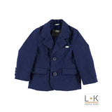 Giacca Elegante In Caldo Cotone Blu Neonato Sarabanda N172 - SARABANDA - LuxuryKids