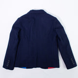 Giacca Elegante in Panno Blu con Micro Fantasia Bambino Manuell&Frank M2847 - MANUELL&FRANK - LuxuryKids