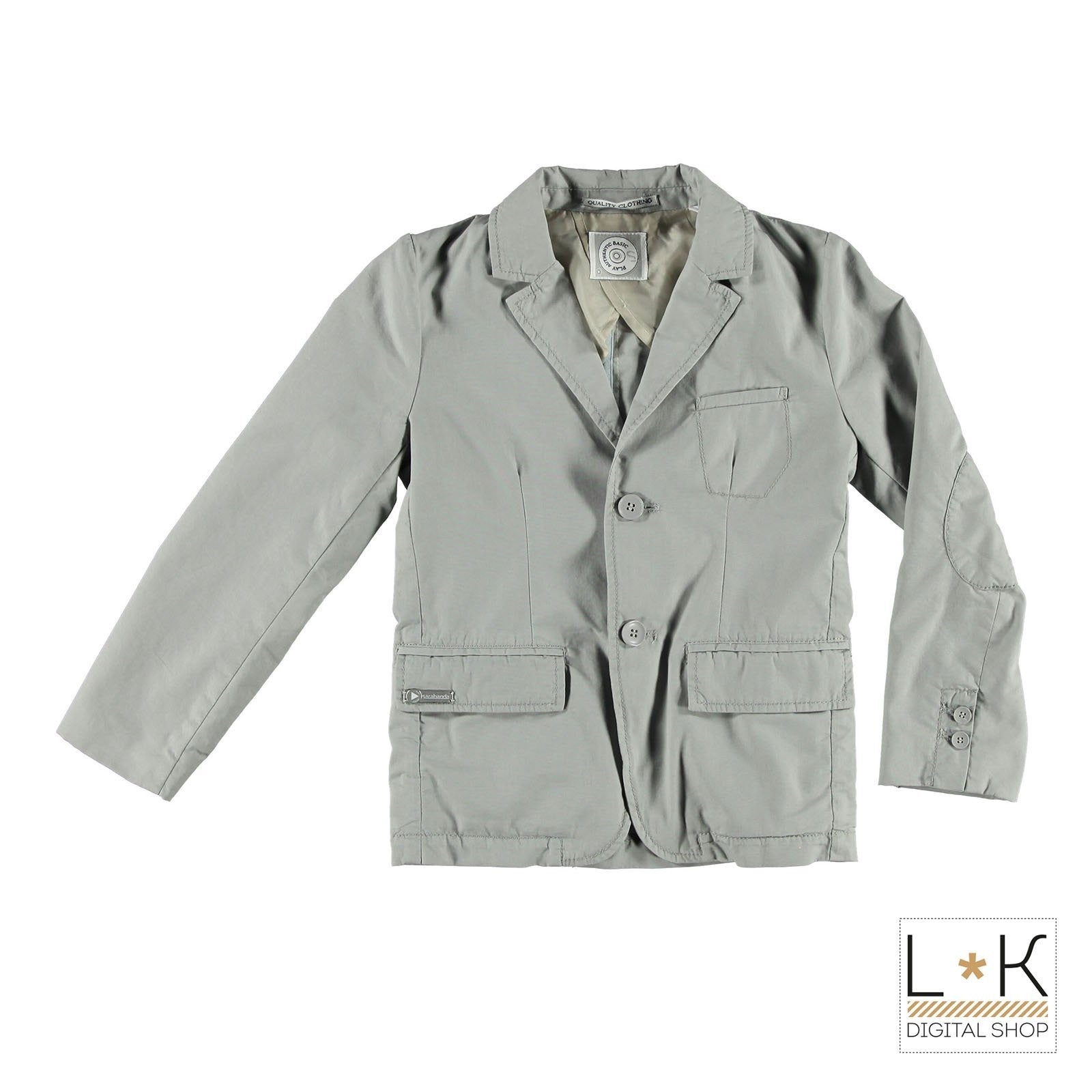 Giacca Elegante in Tinta Unita Bambino Grigio Sarabanda G384 - SARABANDA - LuxuryKids