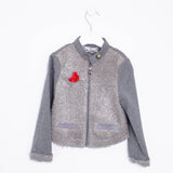 Giacca in Caldo Cotone Bambina Grigio Fun&Fun FUNBJK1704 - FUN&FUN - LuxuryKids