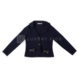 Giacca in Felpa Bambina Blu Dr Kid 405 - DR.KID - LuxuryKids