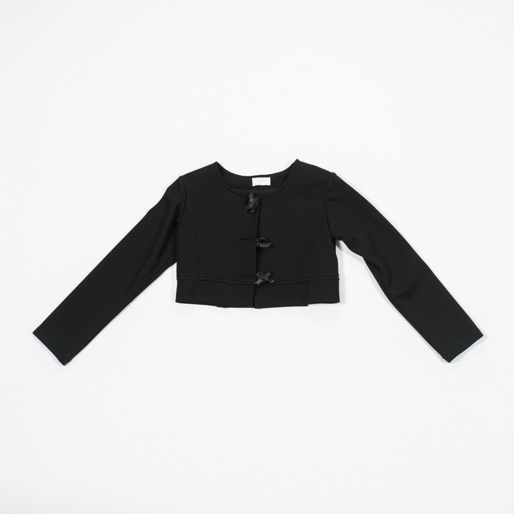 Giacca In Felpa Nera Bambina FUN&FUN FNBJK0135 - FUN&FUN - LuxuryKids