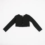 Giacca In Felpa Nera Bambina FUN&FUN FNBJK0135 - FUN&FUN - LuxuryKids