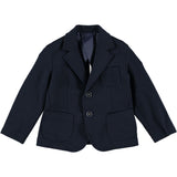 Giacca In Punto Milano Elasticizzata Blu Neonato MANUELL&FRANK MF6114N - MANUELL&FRANK - LuxuryKids