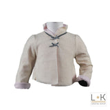 Giacchettino in Lanetta Panna Neonata Muffin&Co 6836 - MUFFIN&CO - LuxuryKids