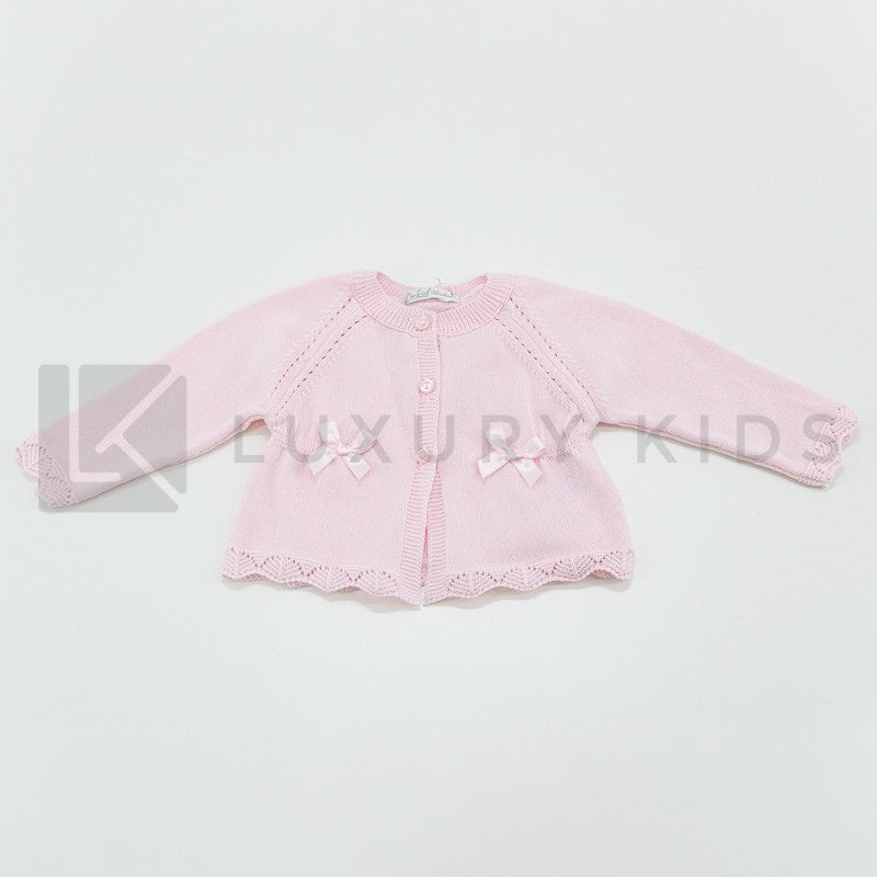 Giacchino Corto Aperto In Filo Di Cotone Con Bottoni Neonata Dr Kid DK126 - DR.KID - LuxuryKids