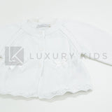 Giacchino Corto Aperto In Filo Di Cotone Con Bottoni Neonata Dr Kid DK126 - DR.KID - LuxuryKids